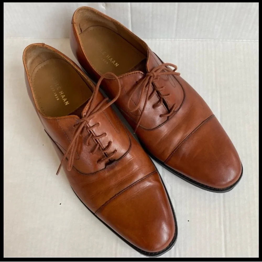 Cole Haan Men's Brown Leather Oxford Shoes size 11